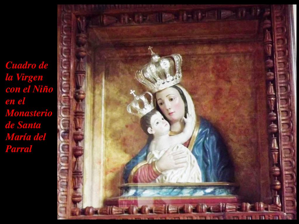 Cuadro de la Virgen con el Niño en el Monasterio de Santa María del Parral
