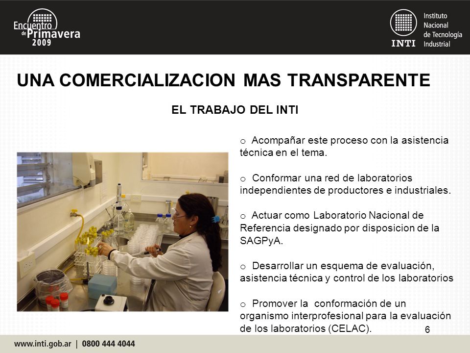 UNA COMERCIALIZACION MAS TRANSPARENTE