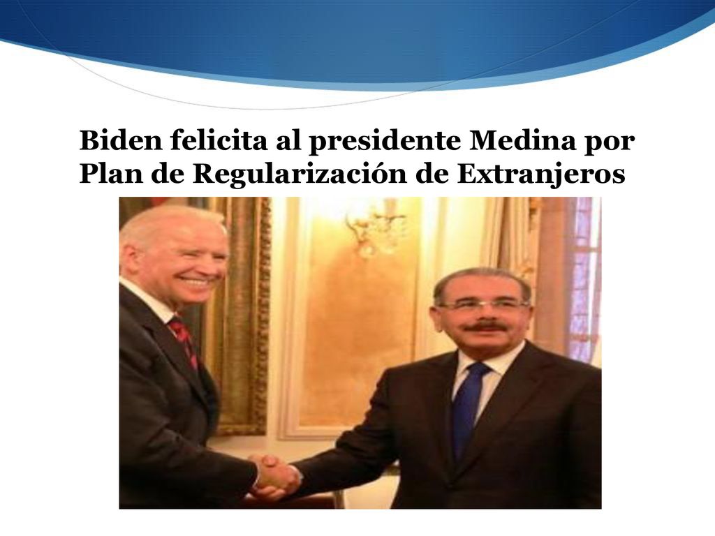 Biden felicita al presidente Medina por Plan de Regularización de Extranjeros