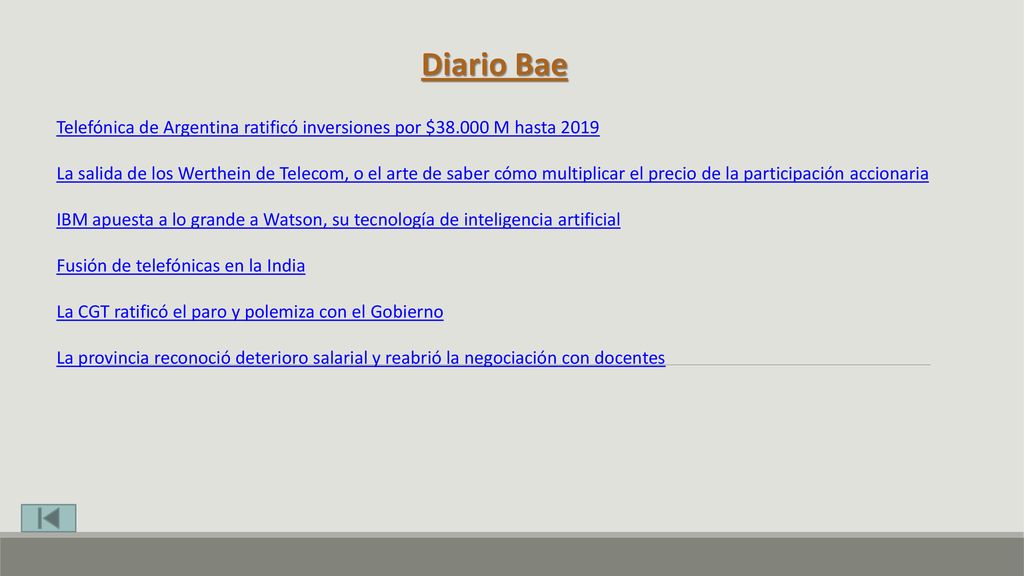 Diario Bae Telefónica de Argentina ratificó inversiones por $ M hasta