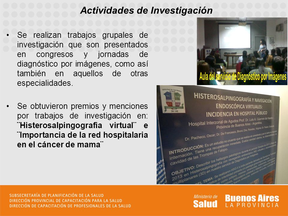 Actividades de Investigación
