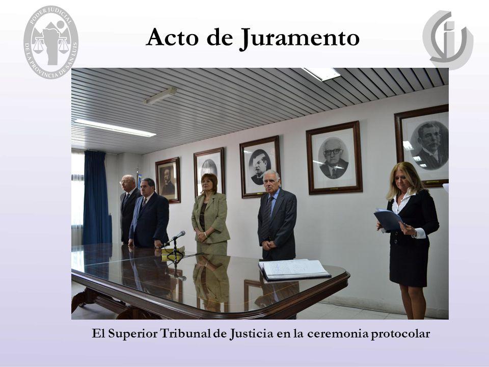 El Superior Tribunal de Justicia en la ceremonia protocolar
