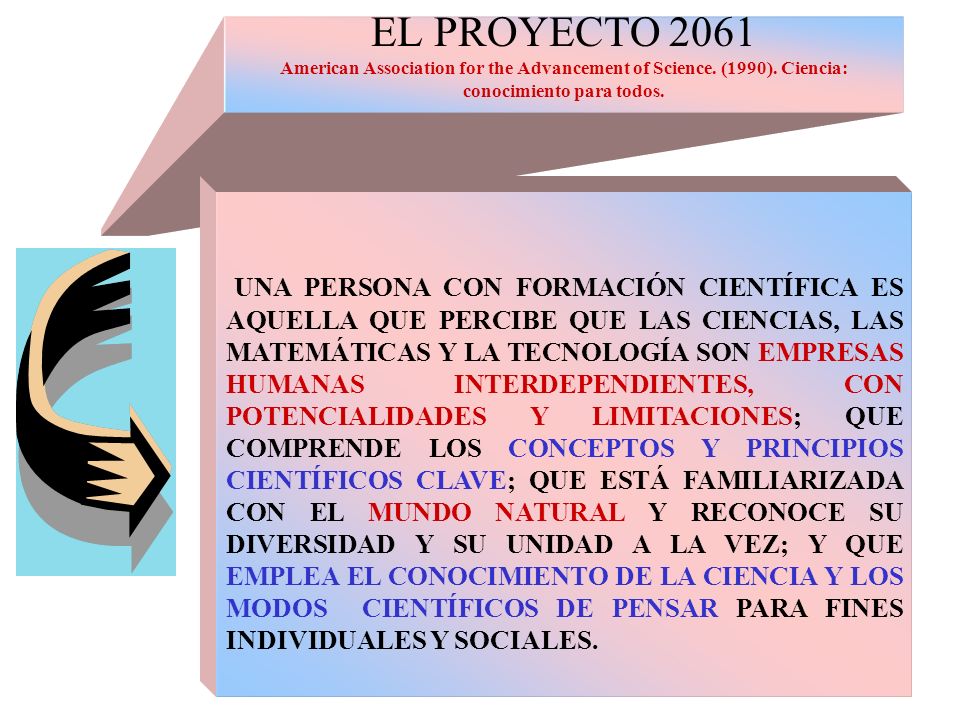 EL PROYECTO 2061 American Association for the Advancement of Science