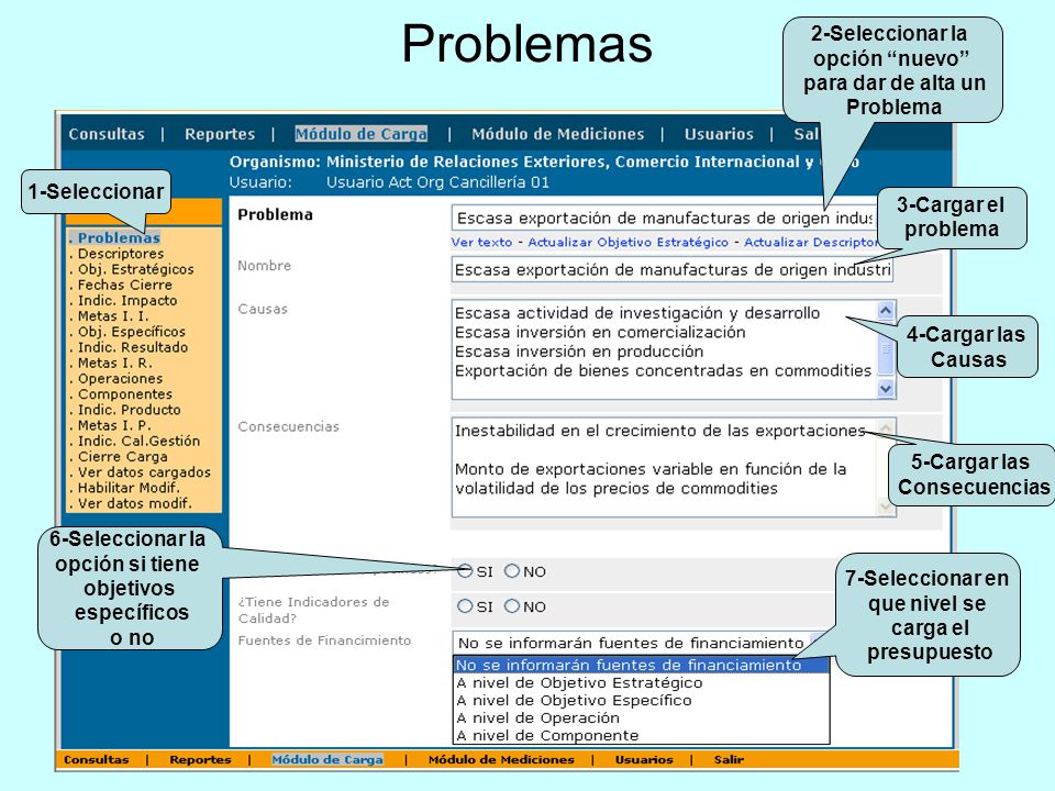 Problemas 2-Seleccionar la opción nuevo para dar de alta un Problema