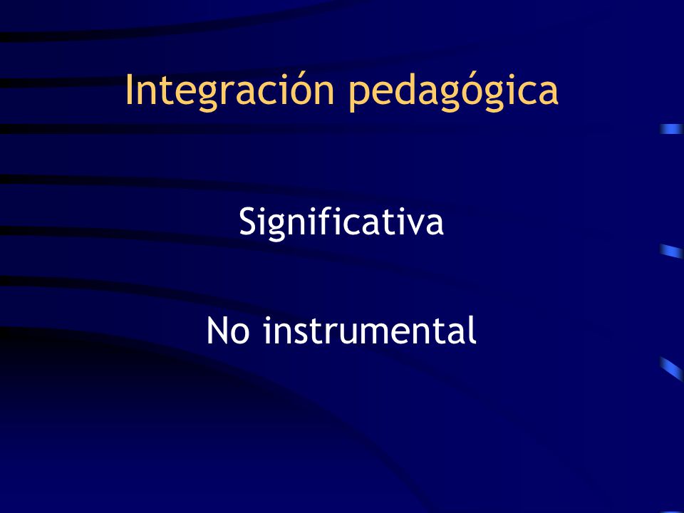 Integración pedagógica