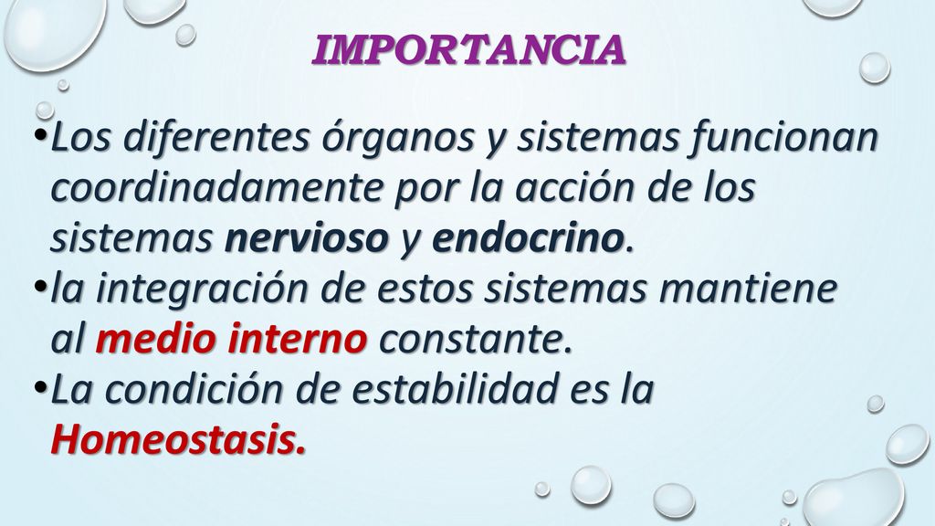 la integración de estos sistemas mantiene al medio interno constante.