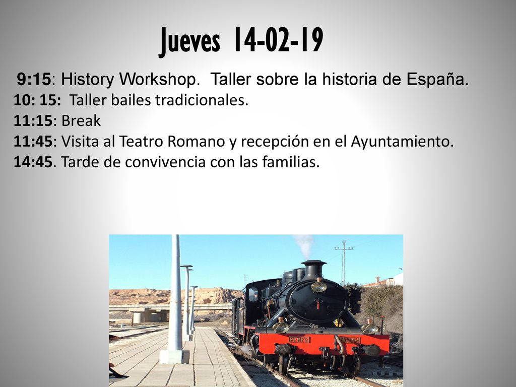 Jueves :15: History Workshop. Taller sobre la historia de España.