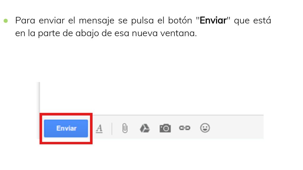 Para enviar el mensaje se pulsa el botón Enviar que está en la parte de abajo de esa nueva ventana.