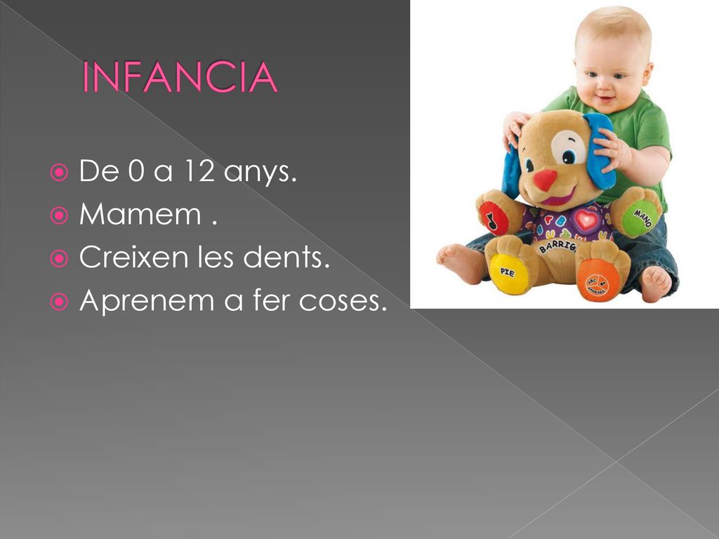 INFANCIA De 0 a 12 anys. Mamem . Creixen les dents.