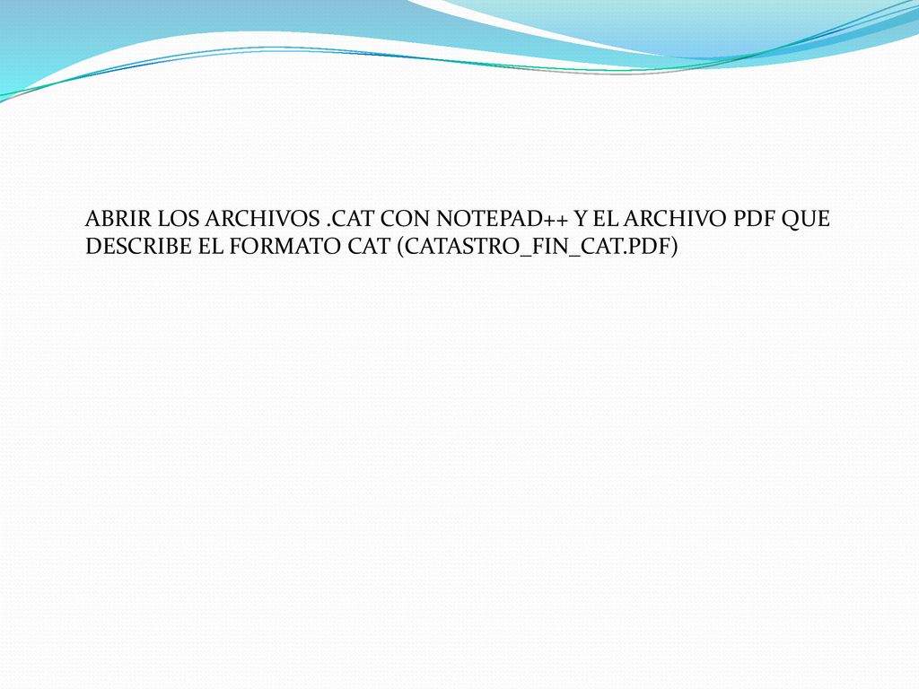 ABRIR LOS ARCHIVOS .CAT CON NOTEPAD++ Y EL ARCHIVO PDF QUE