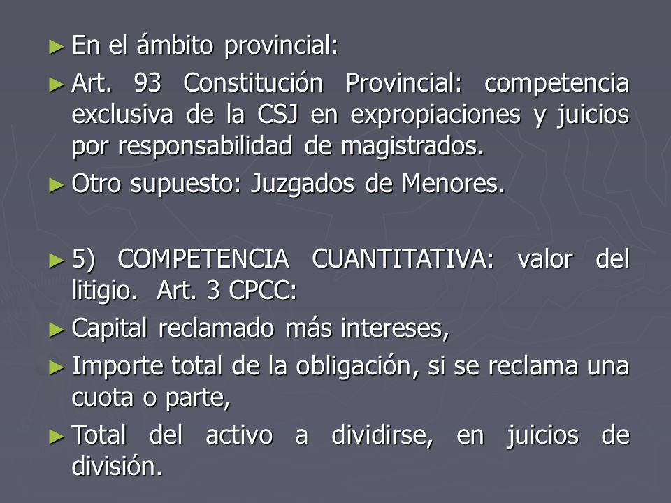 En el ámbito provincial: