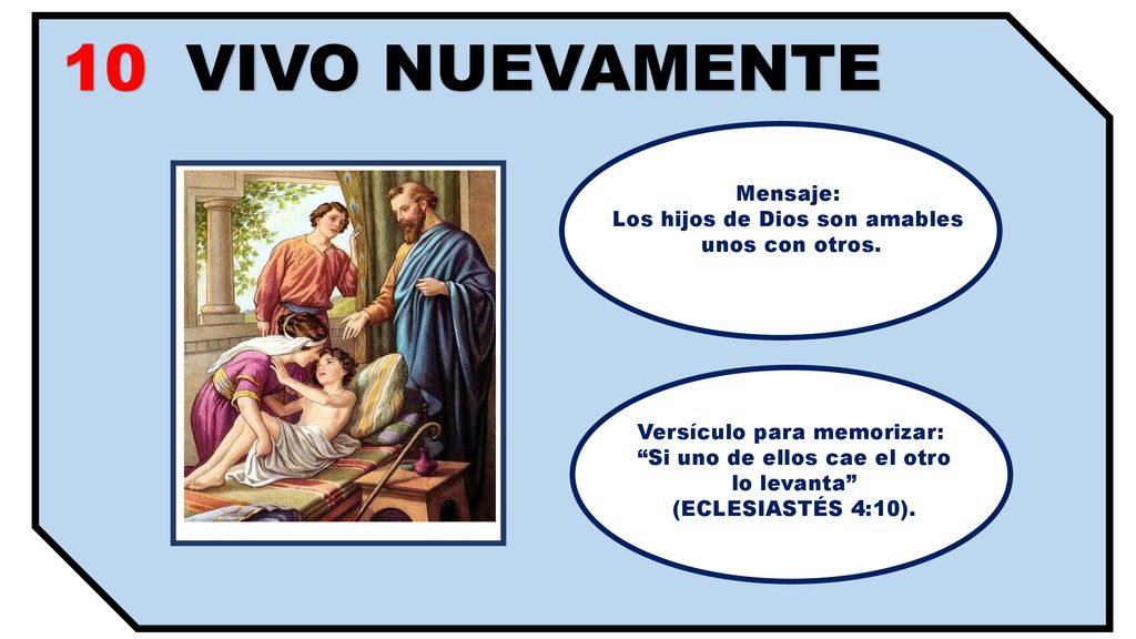 10 VIVO NUEVAMENTE Mensaje: Los hijos de Dios son amables