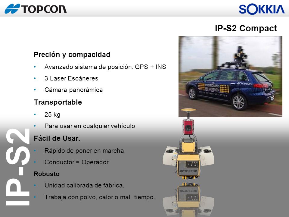 IP-S2 Compact Preción y compacidad Transportable Fácil de Usar.