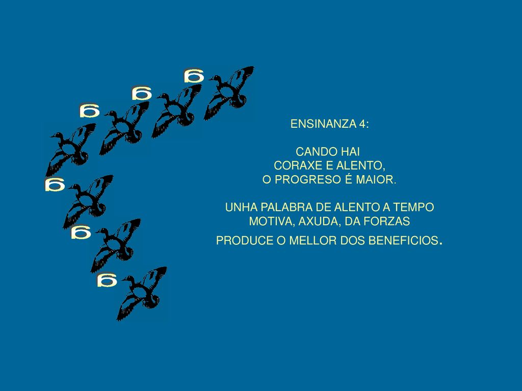 g g g g g g ENSINANZA 4: CANDO HAI CORAXE E ALENTO,