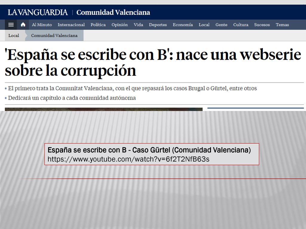 España se escribe con B - Caso Gürtel (Comunidad Valenciana)