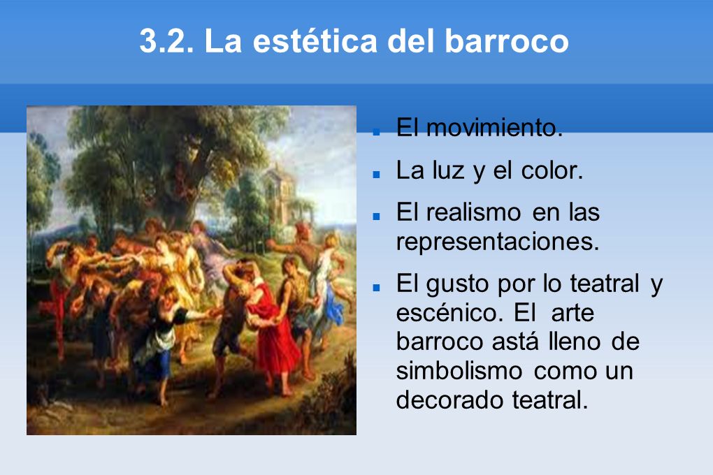 3.2. La estética del barroco