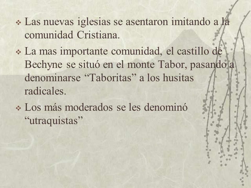 Las nuevas iglesias se asentaron imitando a la comunidad Cristiana.