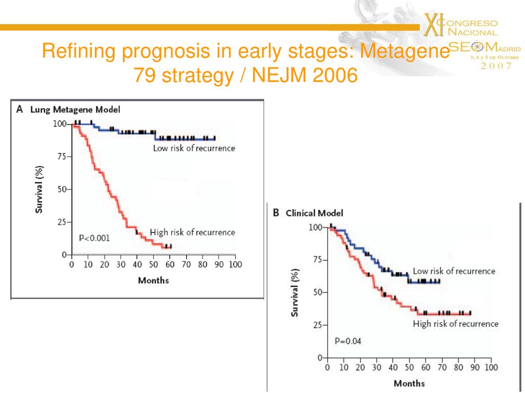 Refining prognosis in early stages: Metagene 79 strategy / NEJM 2006