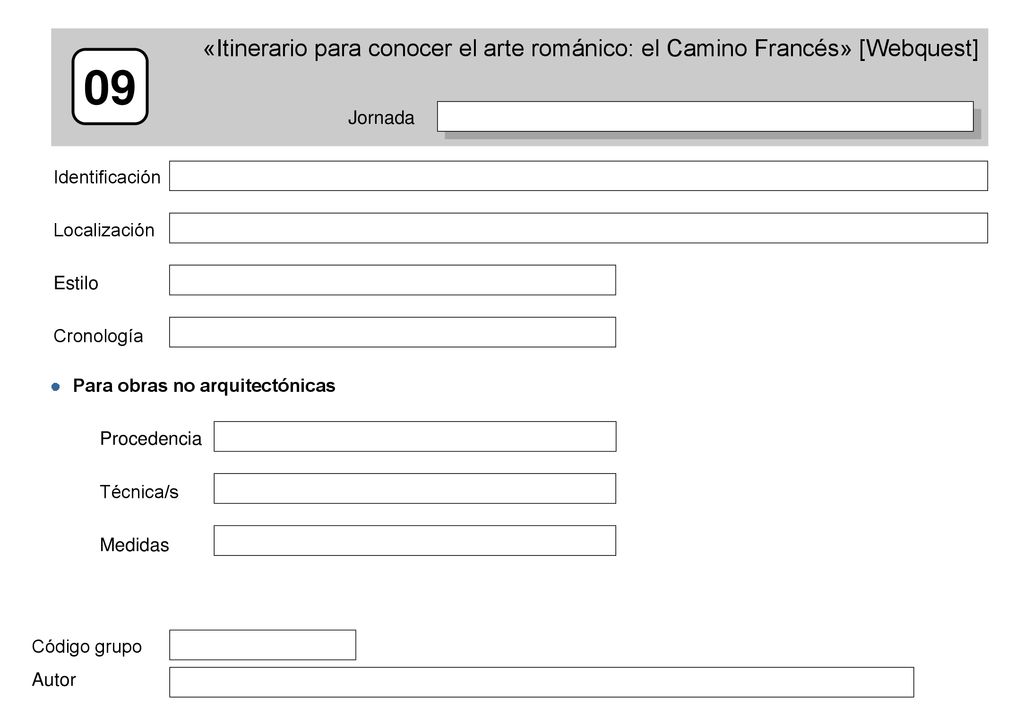 «Itinerario para conocer el arte románico: el Camino Francés» [Webquest]