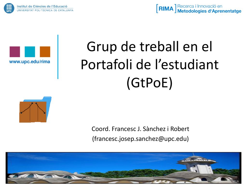 Grup de treball en el Portafoli de l’estudiant (GtPoE)