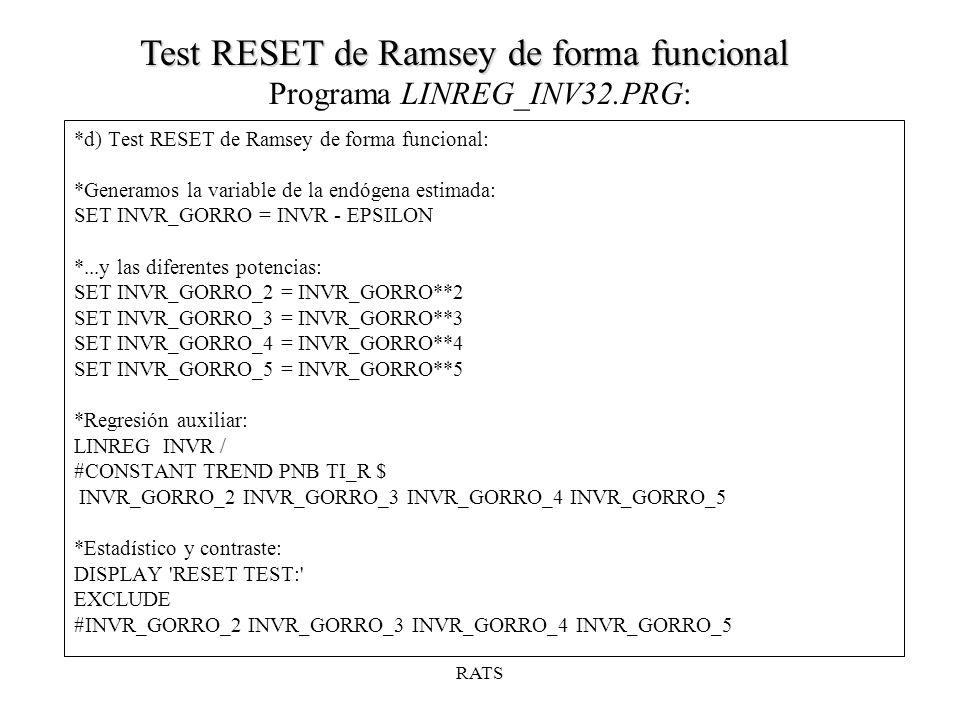 Programa LINREG_INV32.PRG: