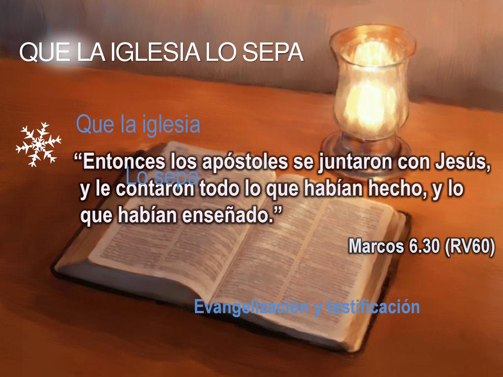 QUE LA IGLESIA LO SEPA Que la iglesia Lo sepa