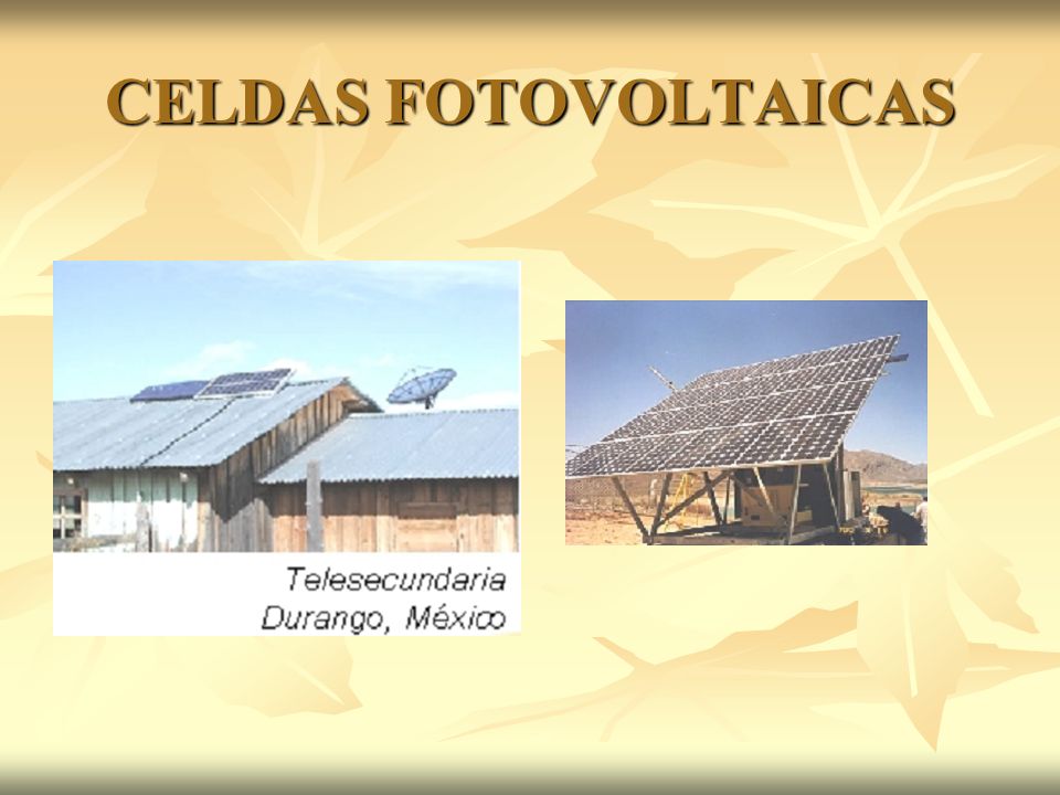 CELDAS FOTOVOLTAICAS