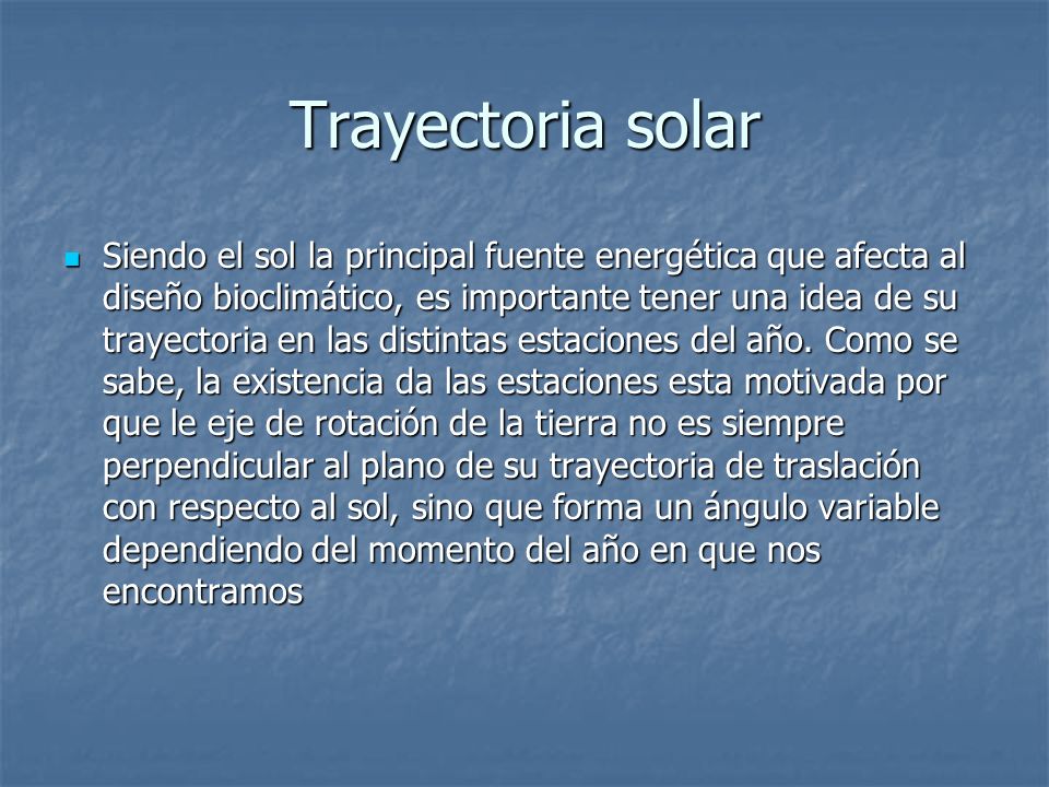 Trayectoria solar