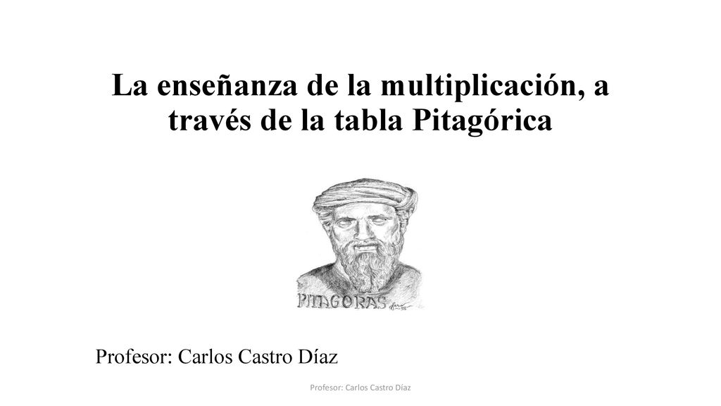 La enseñanza de la multiplicación, a través de la tabla Pitagórica