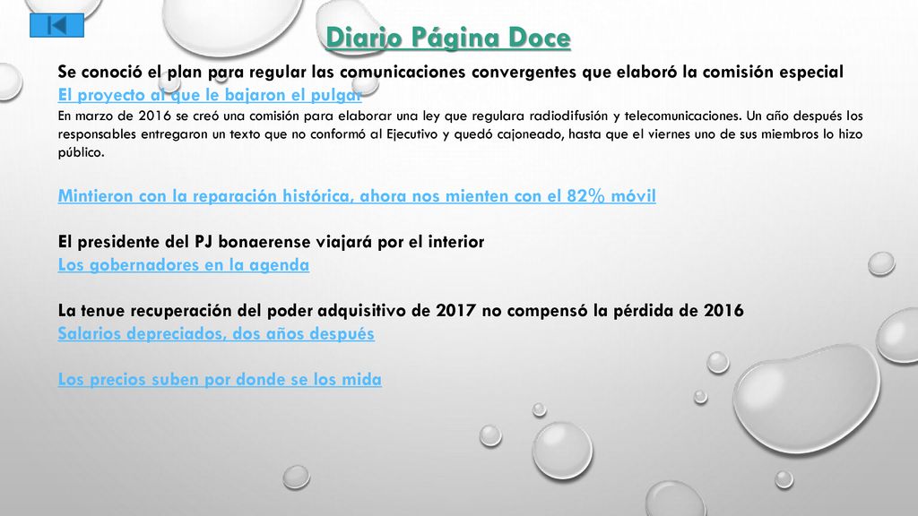 Diario Página Doce Se conoció el plan para regular las comunicaciones convergentes que elaboró la comisión especial.