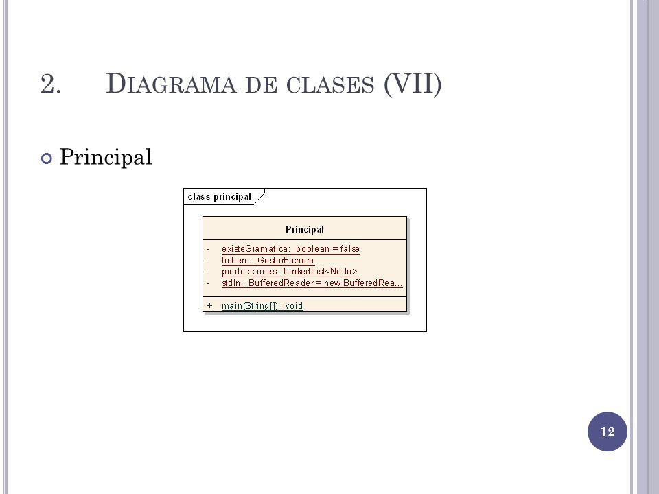 2. Diagrama de clases (VII)