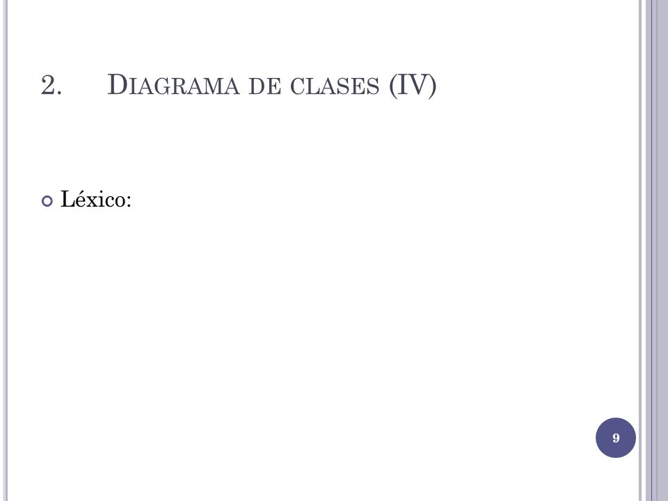 2. Diagrama de clases (IV)