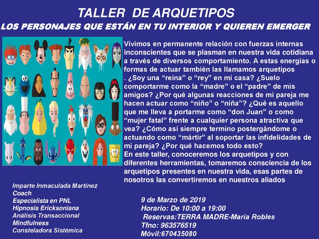 LOS PERSONAJES QUE ESTÁN EN TU INTERIOR Y QUIEREN EMERGER