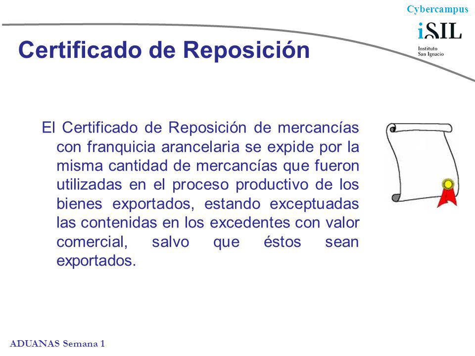 Certificado de Reposición