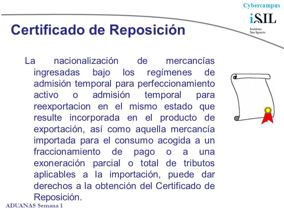 Certificado de Reposición