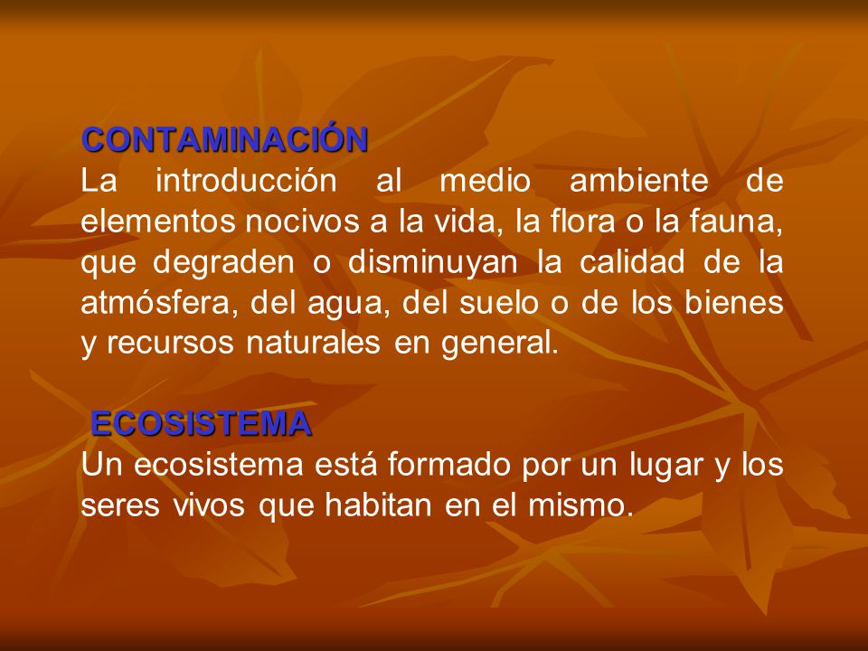 CONTAMINACIÓN