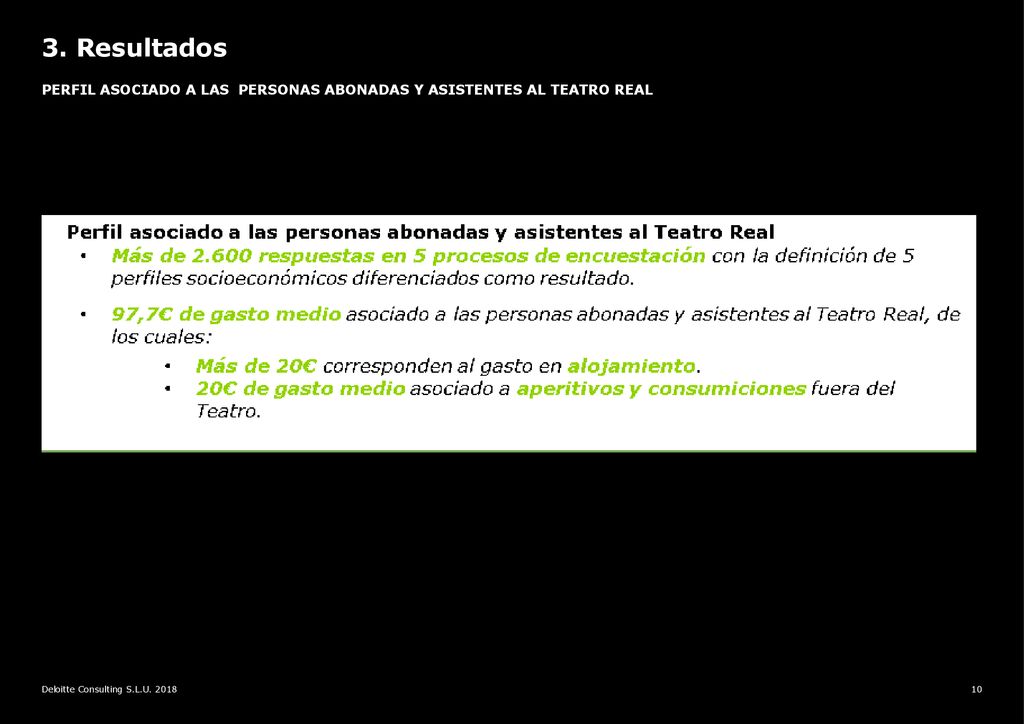 PERFIL ASOCIADO A LAS PERSONAS ABONADAS Y ASISTENTES AL TEATRO REAL