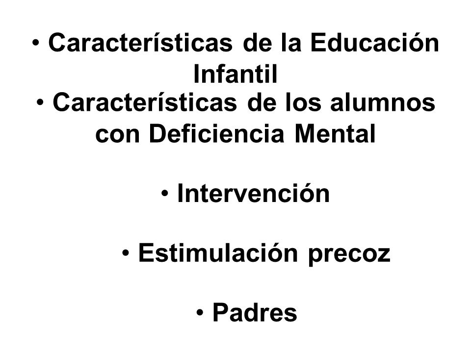 Características de la Educación Infantil