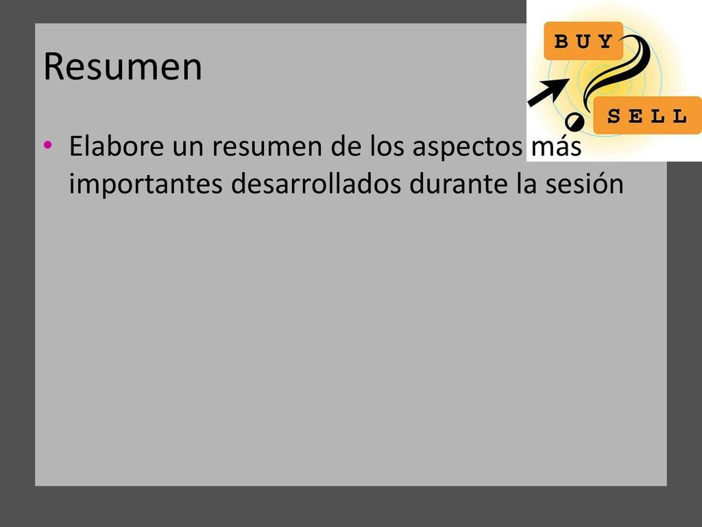 Resumen Elabore un resumen de los aspectos más importantes desarrollados durante la sesión