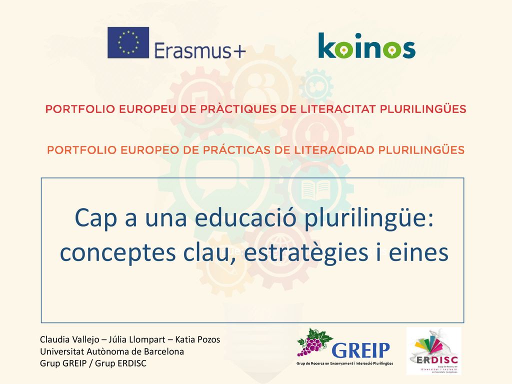Cap a una educació plurilingüe: conceptes clau, estratègies i eines