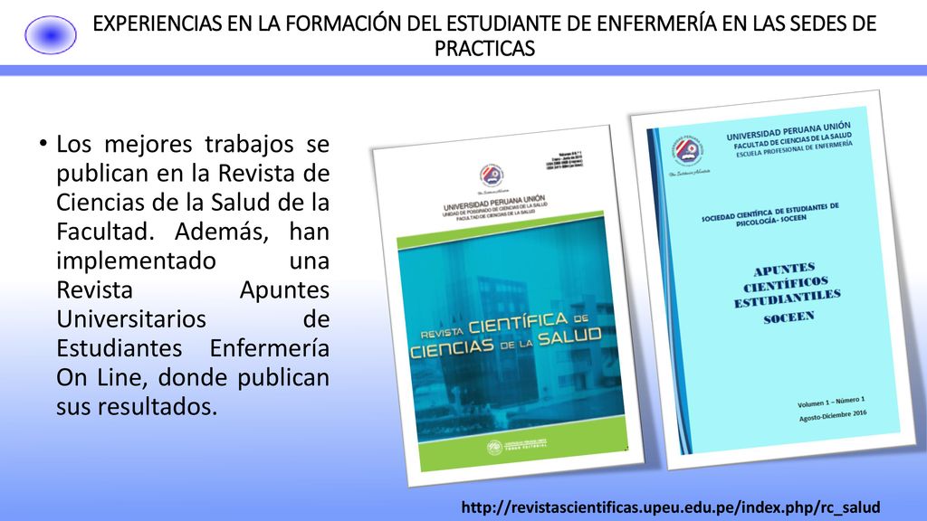 EXPERIENCIAS EN LA FORMACIÓN DEL ESTUDIANTE DE ENFERMERÍA EN LAS SEDES DE PRACTICAS