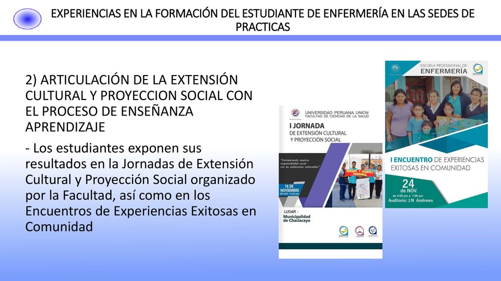 EXPERIENCIAS EN LA FORMACIÓN DEL ESTUDIANTE DE ENFERMERÍA EN LAS SEDES DE PRACTICAS