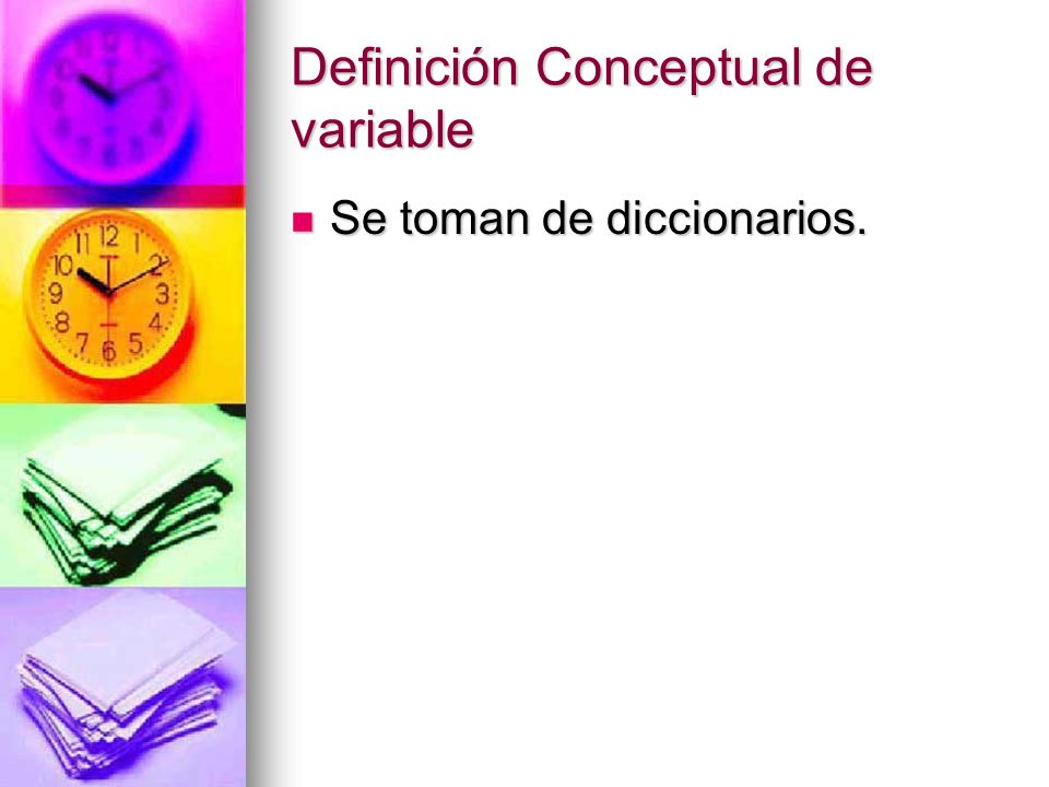 Definición Conceptual de variable