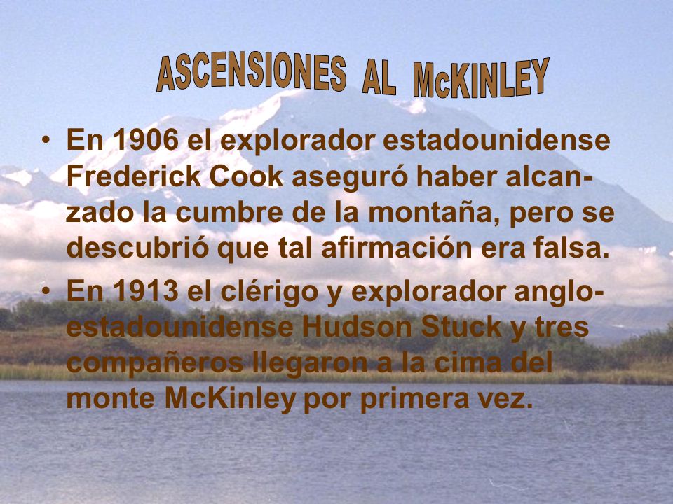 ASCENSIONES AL McKINLEY