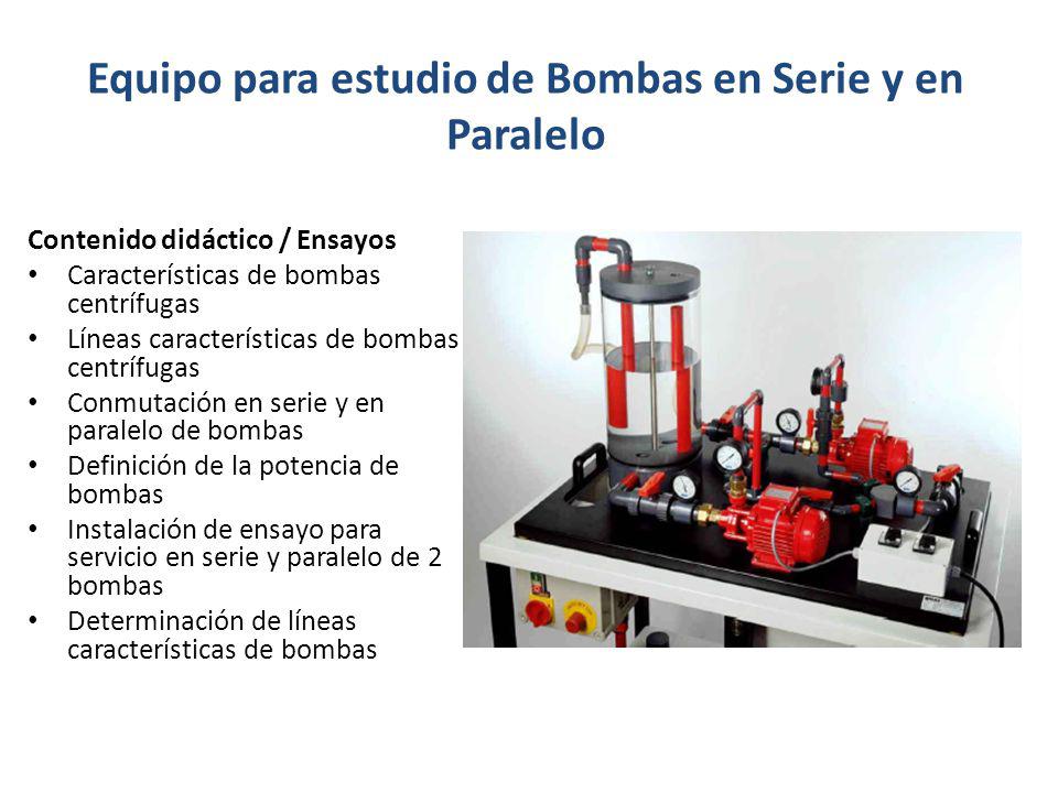 Equipo para estudio de Bombas en Serie y en Paralelo