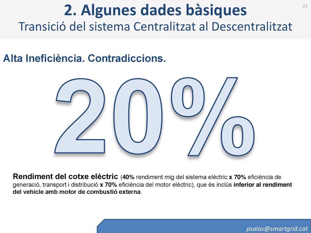 2. Algunes dades bàsiques Transició del sistema Centralitzat al Descentralitzat