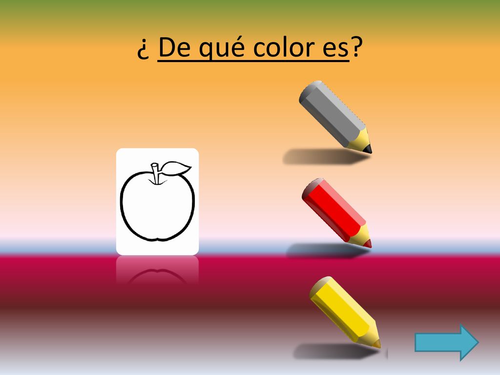 ¿ De qué color es