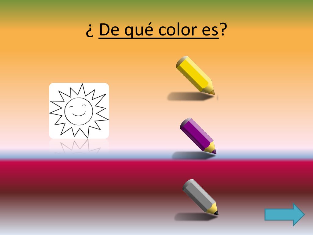 ¿ De qué color es