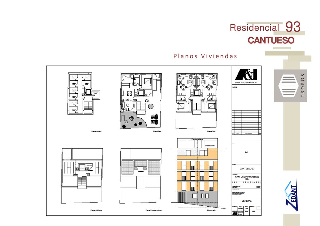 R e s i d e n c i a l 93 CANTUESO Planos Viviendas