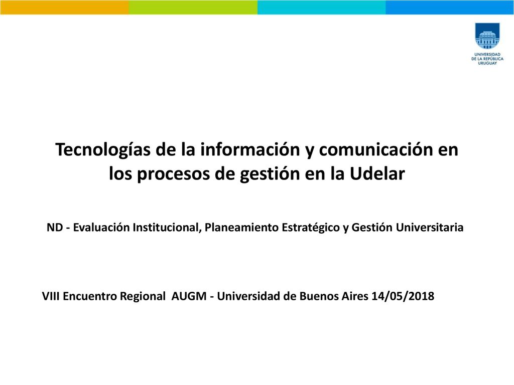 VIII Encuentro Regional AUGM - Universidad de Buenos Aires 14/05/2018